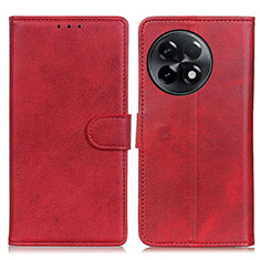 Custodia Portafoglio In Pelle Cover con Supporto A05D per OnePlus Ace 2 5G Rosso