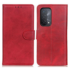 Custodia Portafoglio In Pelle Cover con Supporto A05D per OnePlus Nord N200 5G Rosso