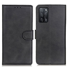 Custodia Portafoglio In Pelle Cover con Supporto A05D per Oppo A56 5G Nero