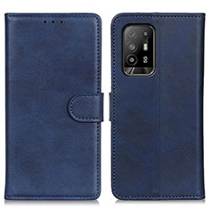 Custodia Portafoglio In Pelle Cover con Supporto A05D per Oppo A94 5G Blu