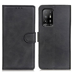 Custodia Portafoglio In Pelle Cover con Supporto A05D per Oppo A94 5G Nero