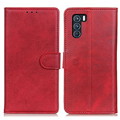 Custodia Portafoglio In Pelle Cover con Supporto A05D per Oppo K9 Pro 5G Rosso