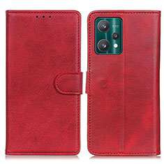 Custodia Portafoglio In Pelle Cover con Supporto A05D per Realme 9 Pro 5G Rosso