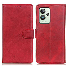 Custodia Portafoglio In Pelle Cover con Supporto A05D per Realme GT2 Pro 5G Rosso