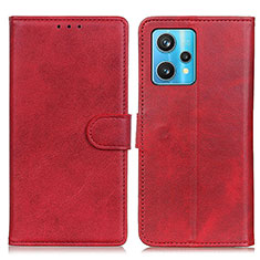 Custodia Portafoglio In Pelle Cover con Supporto A05D per Realme Narzo 50 Pro 5G Rosso