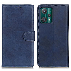 Custodia Portafoglio In Pelle Cover con Supporto A05D per Realme V25 5G Blu