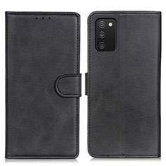 Custodia Portafoglio In Pelle Cover con Supporto A05D per Samsung Galaxy A02s Nero