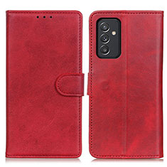 Custodia Portafoglio In Pelle Cover con Supporto A05D per Samsung Galaxy A05s Rosso