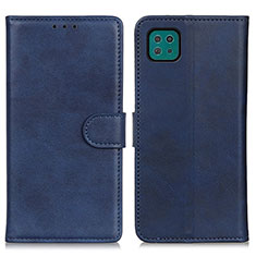 Custodia Portafoglio In Pelle Cover con Supporto A05D per Samsung Galaxy A22s 5G Blu