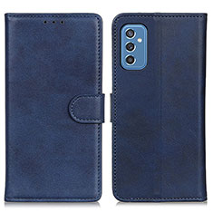 Custodia Portafoglio In Pelle Cover con Supporto A05D per Samsung Galaxy M52 5G Blu