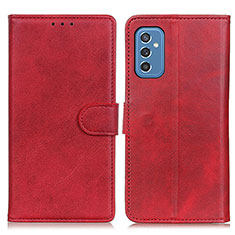 Custodia Portafoglio In Pelle Cover con Supporto A05D per Samsung Galaxy M52 5G Rosso