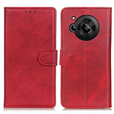 Custodia Portafoglio In Pelle Cover con Supporto A05D per Sharp Aquos R7s Rosso