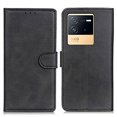 Custodia Portafoglio In Pelle Cover con Supporto A05D per Vivo iQOO Neo6 5G Nero