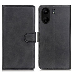 Custodia Portafoglio In Pelle Cover con Supporto A05D per Xiaomi Poco C65 Nero