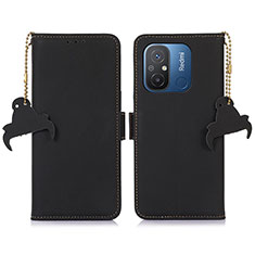 Custodia Portafoglio In Pelle Cover con Supporto A05D per Xiaomi Redmi 11A 4G Nero