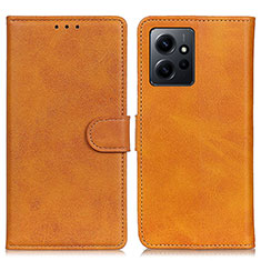 Custodia Portafoglio In Pelle Cover con Supporto A05D per Xiaomi Redmi Note 12 4G Marrone