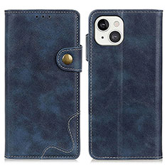 Custodia Portafoglio In Pelle Cover con Supporto A06 per Apple iPhone 13 Mini Blu