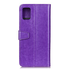 Custodia Portafoglio In Pelle Cover con Supporto A06D per Motorola Moto Edge S 5G Viola