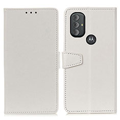 Custodia Portafoglio In Pelle Cover con Supporto A06D per Motorola Moto G Play (2023) Bianco