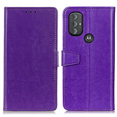 Custodia Portafoglio In Pelle Cover con Supporto A06D per Motorola Moto G Play Gen 2 Viola