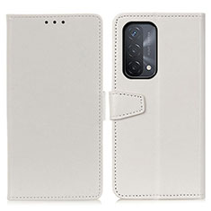 Custodia Portafoglio In Pelle Cover con Supporto A06D per Oppo A93 5G Bianco