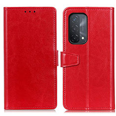 Custodia Portafoglio In Pelle Cover con Supporto A06D per Oppo A93 5G Rosso