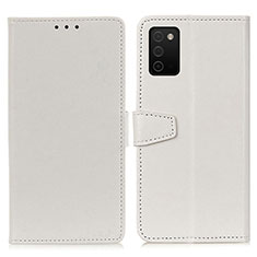 Custodia Portafoglio In Pelle Cover con Supporto A06D per Samsung Galaxy A02s Bianco