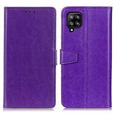 Custodia Portafoglio In Pelle Cover con Supporto A06D per Samsung Galaxy A22 4G Viola