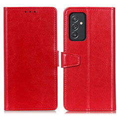 Custodia Portafoglio In Pelle Cover con Supporto A06D per Samsung Galaxy A24 4G Rosso