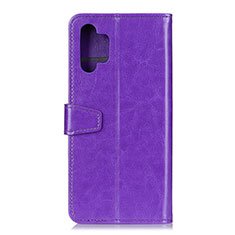 Custodia Portafoglio In Pelle Cover con Supporto A06D per Samsung Galaxy A32 5G Viola