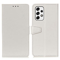 Custodia Portafoglio In Pelle Cover con Supporto A06D per Samsung Galaxy A53 5G Bianco