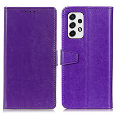 Custodia Portafoglio In Pelle Cover con Supporto A06D per Samsung Galaxy A53 5G Viola