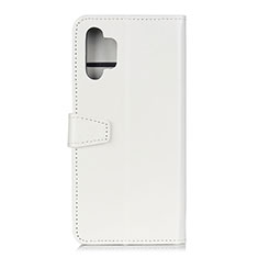 Custodia Portafoglio In Pelle Cover con Supporto A06D per Samsung Galaxy M32 5G Bianco