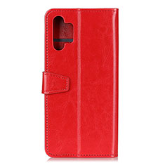 Custodia Portafoglio In Pelle Cover con Supporto A06D per Samsung Galaxy M32 5G Rosso