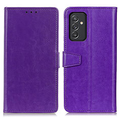 Custodia Portafoglio In Pelle Cover con Supporto A06D per Samsung Galaxy S23 FE 5G Viola