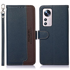 Custodia Portafoglio In Pelle Cover con Supporto A06D per Xiaomi Mi 12S 5G Blu