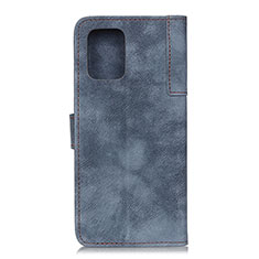 Custodia Portafoglio In Pelle Cover con Supporto A07D per Motorola Moto Edge S 5G Blu