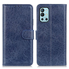 Custodia Portafoglio In Pelle Cover con Supporto A07D per OnePlus 9R 5G Blu