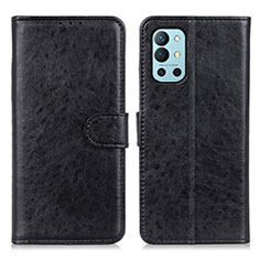 Custodia Portafoglio In Pelle Cover con Supporto A07D per OnePlus 9R 5G Nero