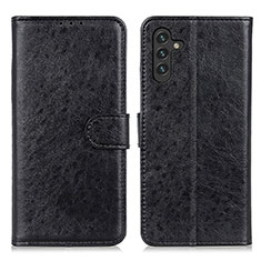 Custodia Portafoglio In Pelle Cover con Supporto A07D per Samsung Galaxy A04s Nero