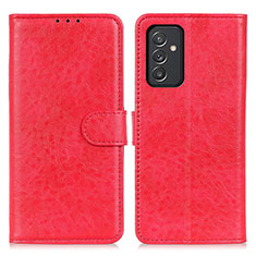 Custodia Portafoglio In Pelle Cover con Supporto A07D per Samsung Galaxy A05s Rosso