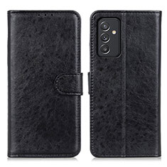 Custodia Portafoglio In Pelle Cover con Supporto A07D per Samsung Galaxy A15 4G Nero