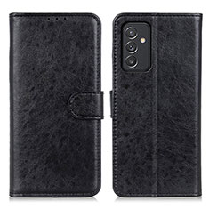 Custodia Portafoglio In Pelle Cover con Supporto A07D per Samsung Galaxy A24 4G Nero