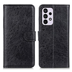 Custodia Portafoglio In Pelle Cover con Supporto A07D per Samsung Galaxy A33 5G Nero