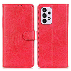 Custodia Portafoglio In Pelle Cover con Supporto A07D per Samsung Galaxy A33 5G Rosso