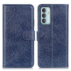 Custodia Portafoglio In Pelle Cover con Supporto A07D per Samsung Galaxy M23 5G Blu
