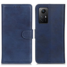 Custodia Portafoglio In Pelle Cover con Supporto A07D per Xiaomi Redmi Note 12S Blu