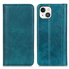 Custodia Portafoglio In Pelle Cover con Supporto A08 per Apple iPhone 15 Plus Verde