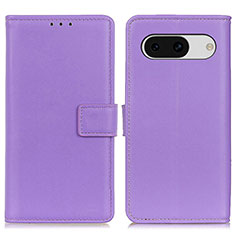 Custodia Portafoglio In Pelle Cover con Supporto A08D per Google Pixel 8a 5G Viola