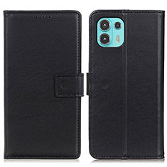 Custodia Portafoglio In Pelle Cover con Supporto A08D per Motorola Moto Edge 20 Lite 5G Nero